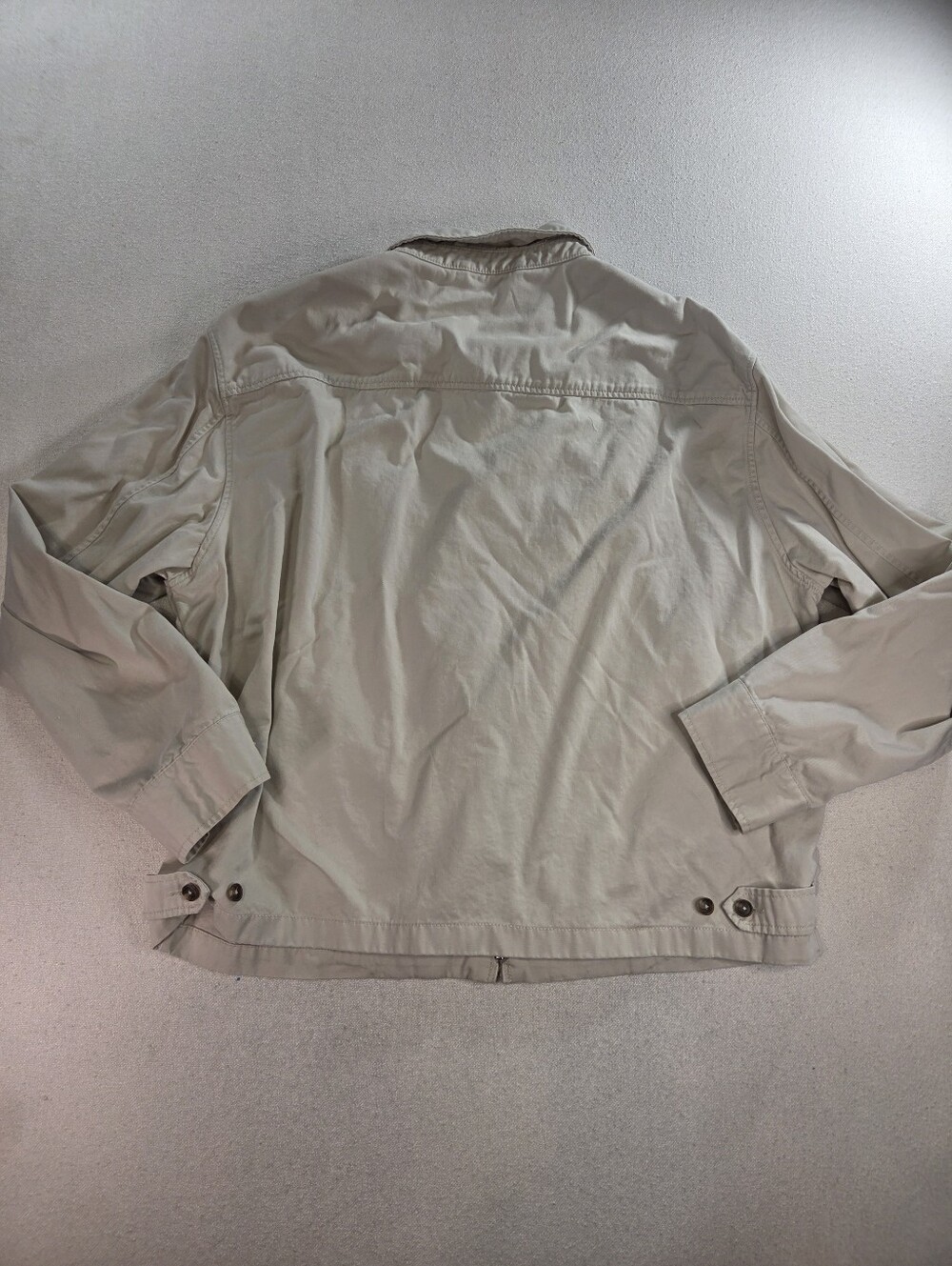 Polo Ralph Lauren Harrington Jacket XXL Beige Tan Red Pony Full Zip 100% Cotton - Picture 9 of 9